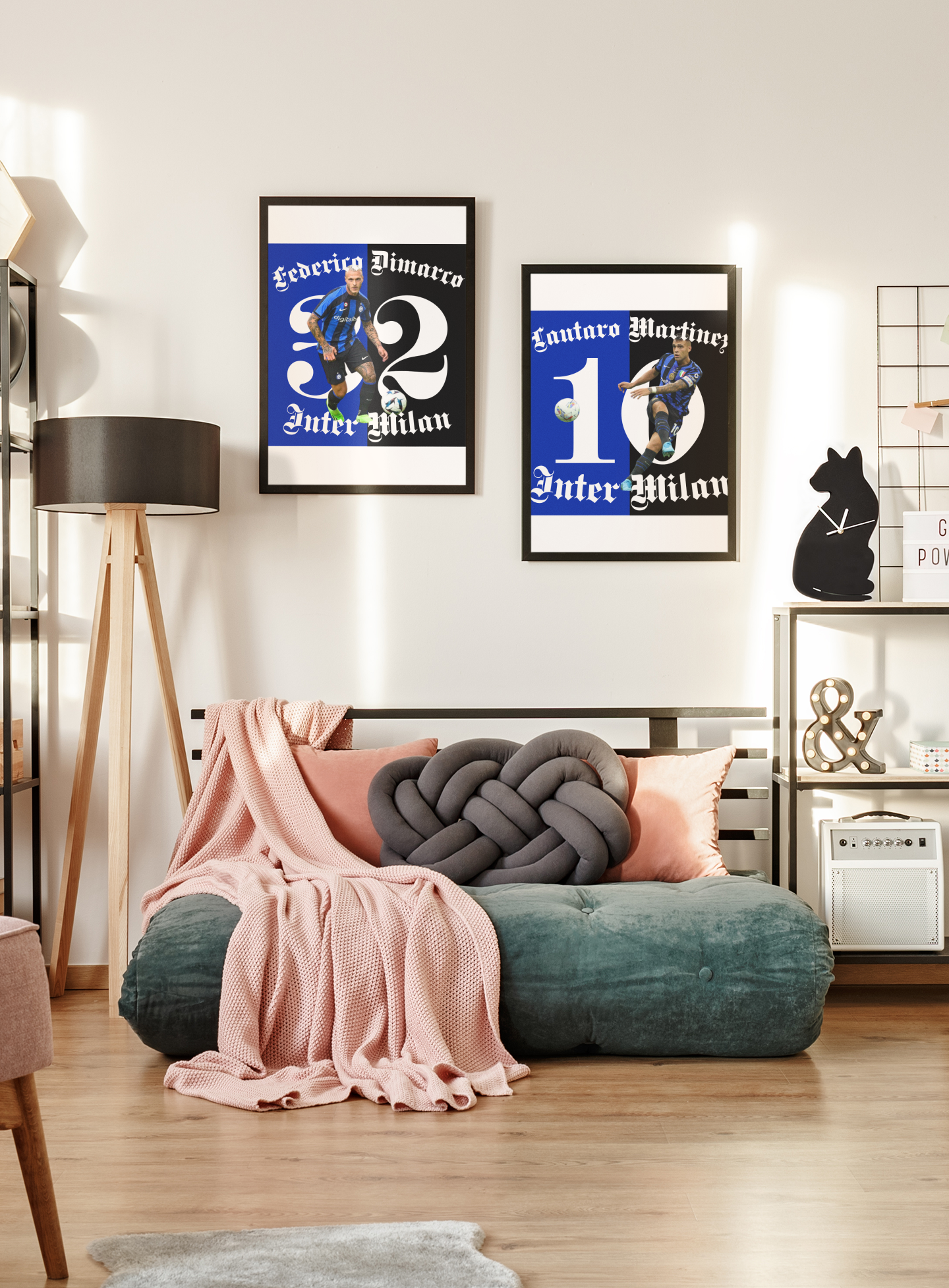 Football Poster, Matte Vertical Poster, Lautaro Martinez Inter Milan Scorer Stats Poster - Deportivo Gorillas