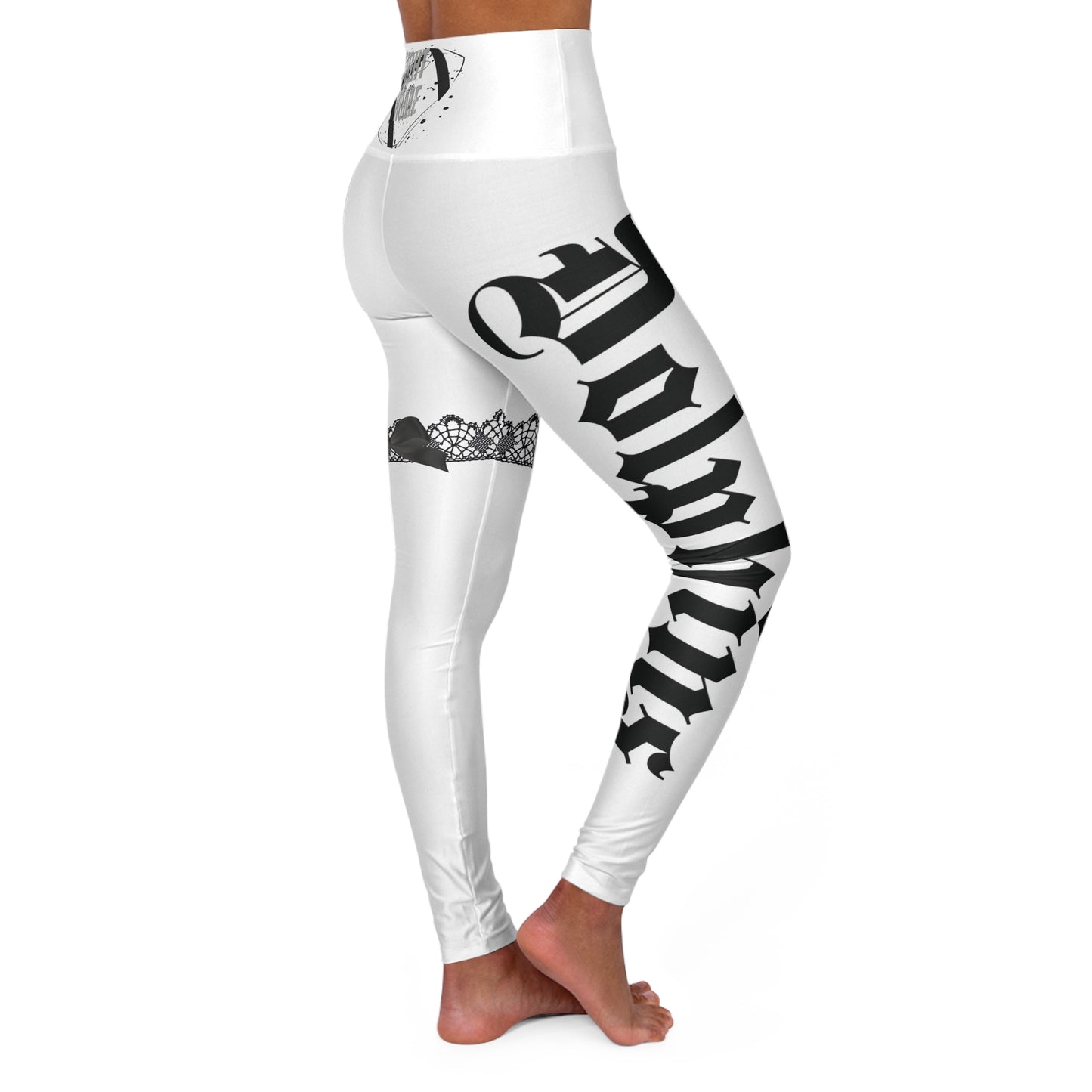 White Yoga Leggings Dolphins - Deportivo Gorillas