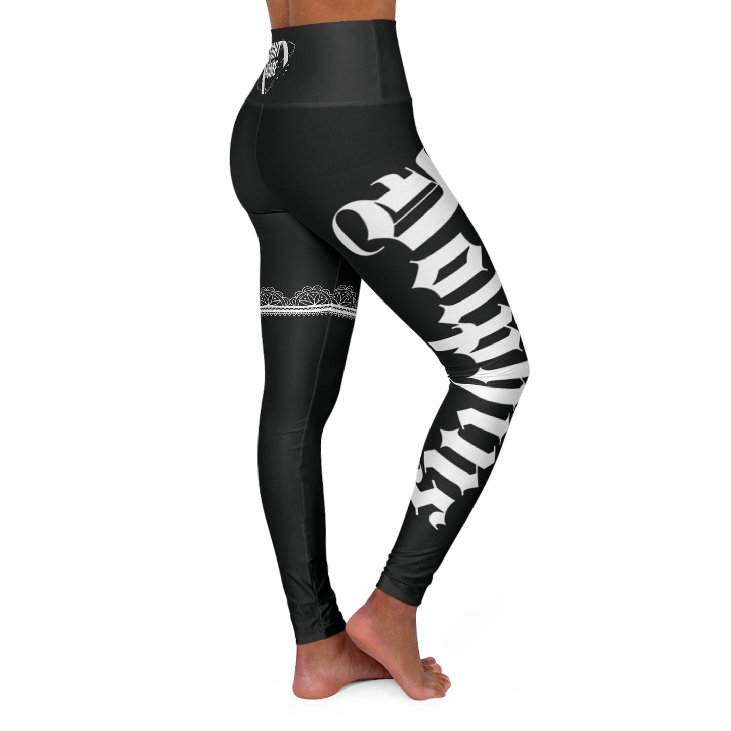 Black Yoga Leggings Dolphins - Deportivo Gorillas