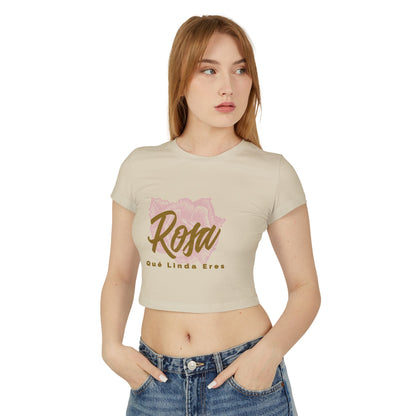 Women's Baby Tee - Rosa Que Linda Eres Style - Deportivo Gorillas 
