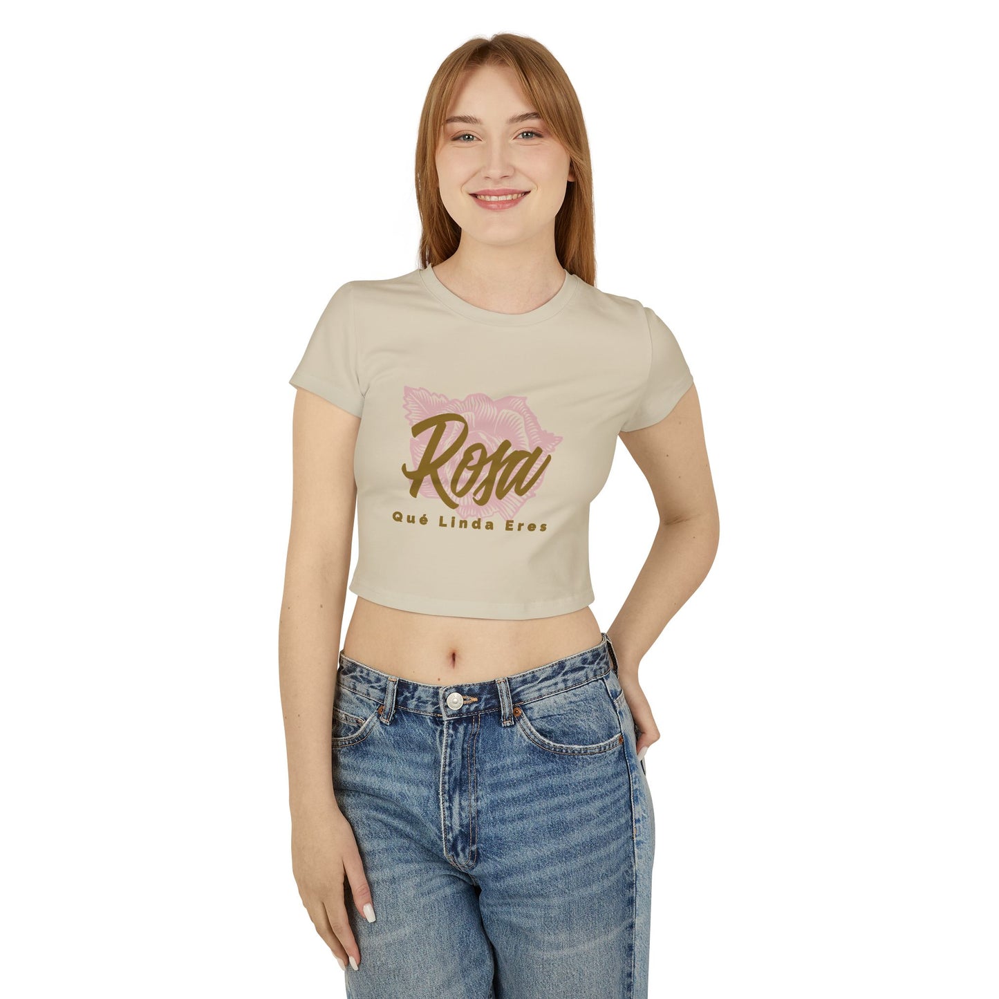 Women's Baby Tee - Rosa Que Linda Eres Style - Deportivo Gorillas 