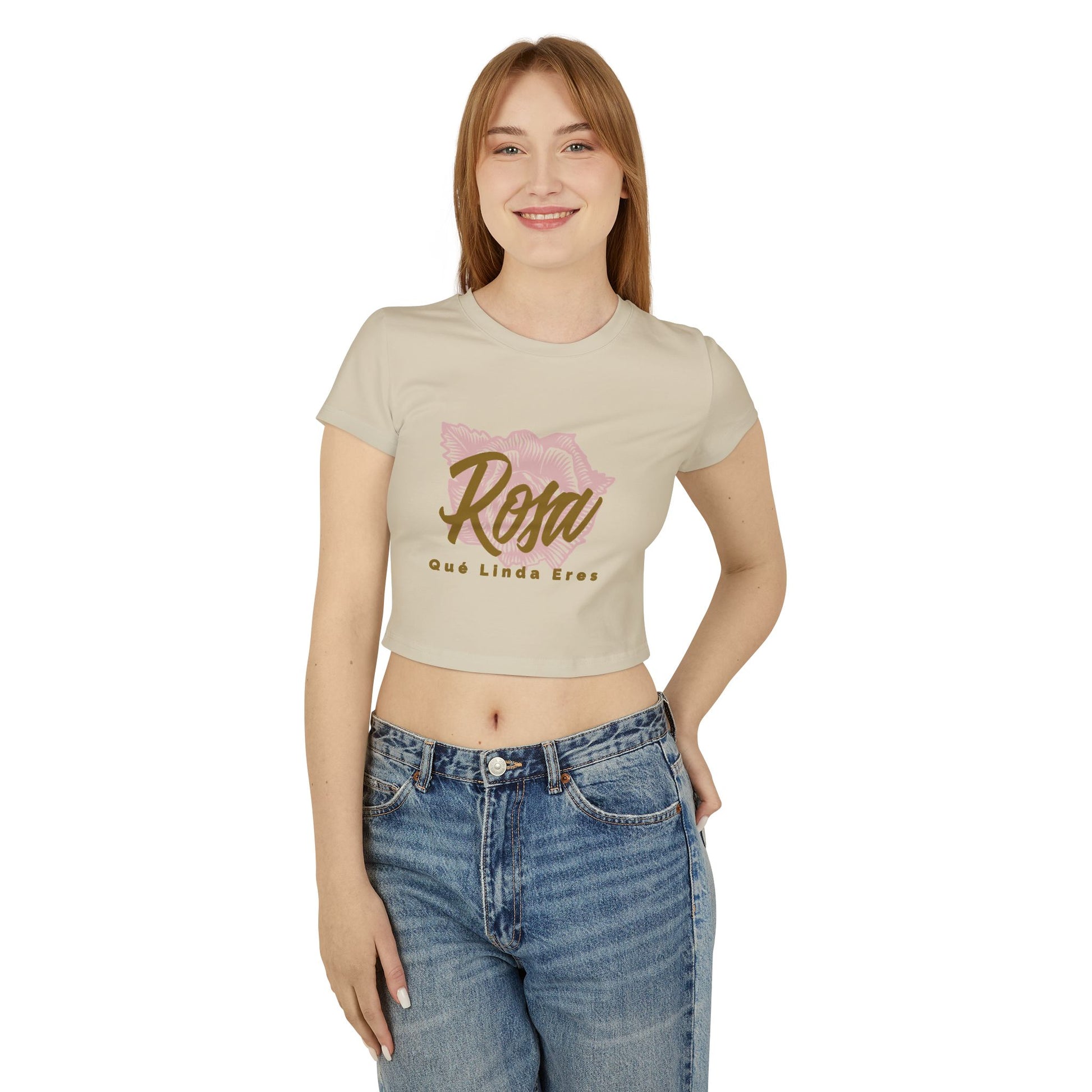 Women's Baby Tee - Rosa Que Linda Eres Style - Deportivo Gorillas 