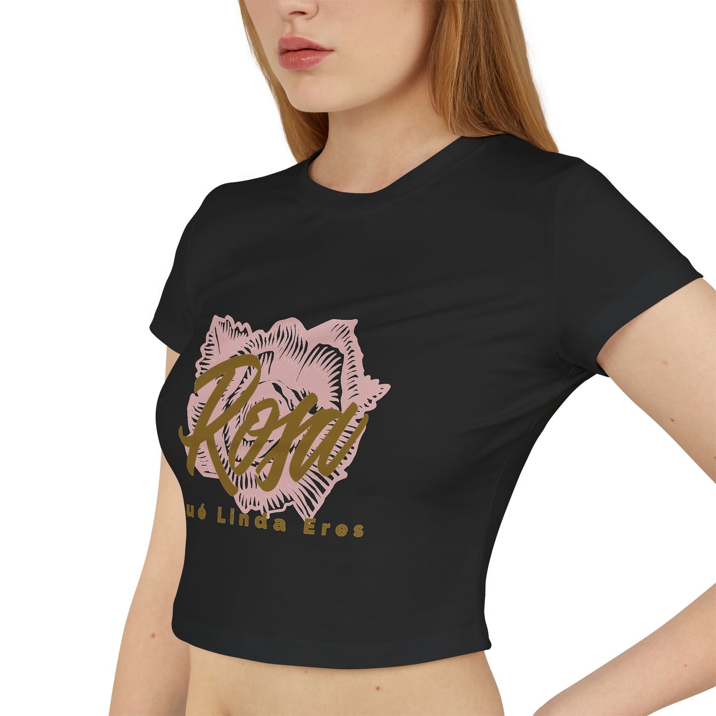Women's Baby Tee - Rosa Que Linda Eres Style - Deportivo Gorillas 