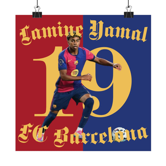 Lamine Yamal FC Barcelona Vertical Matte Poster - Deportivo Gorillas 