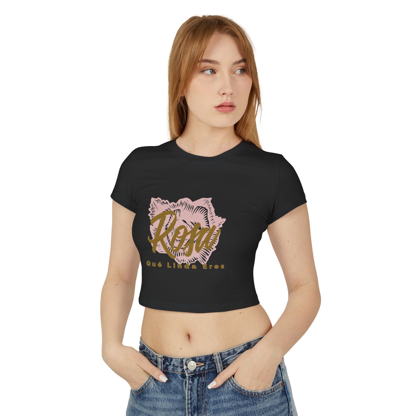 Women's Baby Tee - Rosa Que Linda Eres Style - Deportivo Gorillas 