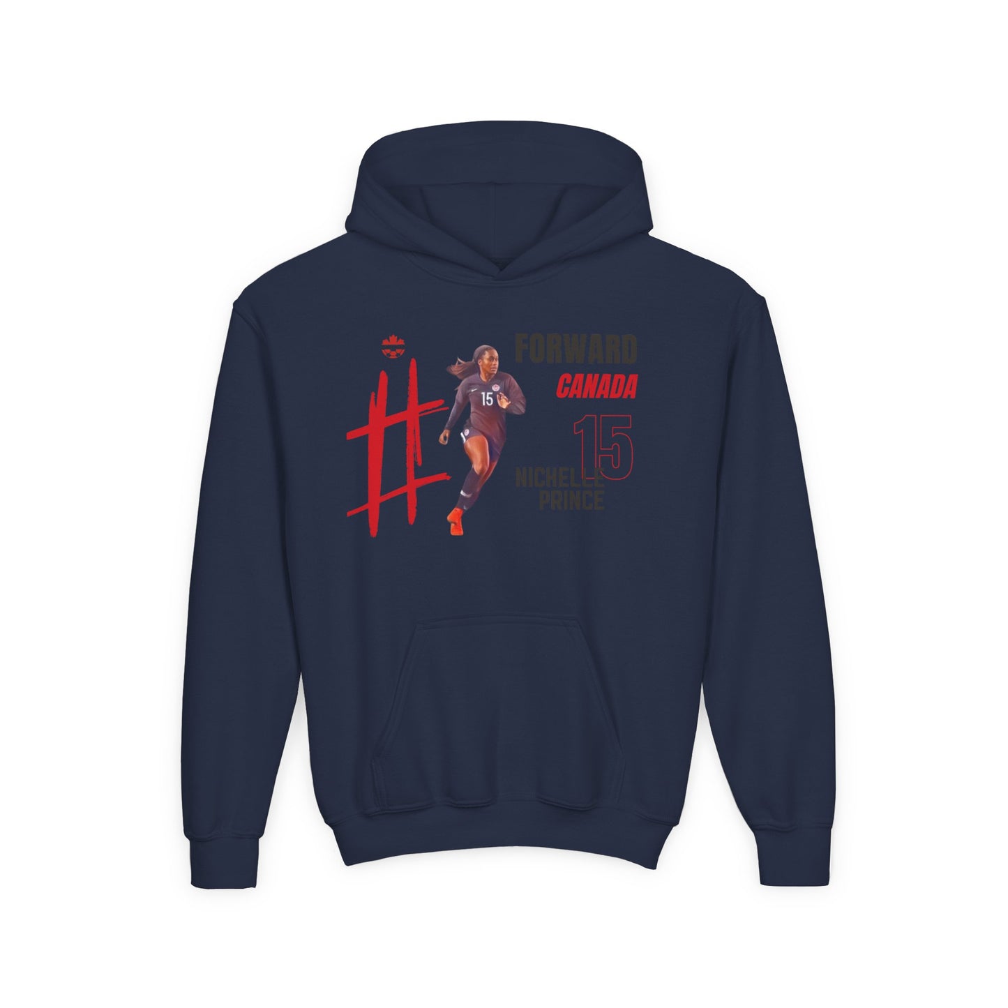 Youth Hooded Sweatshirt - Nichelle Prince - Canada - Deportivo Gorillas 