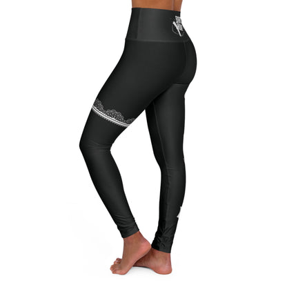 Black Yoga Leggings Dolphins - Deportivo Gorillas 