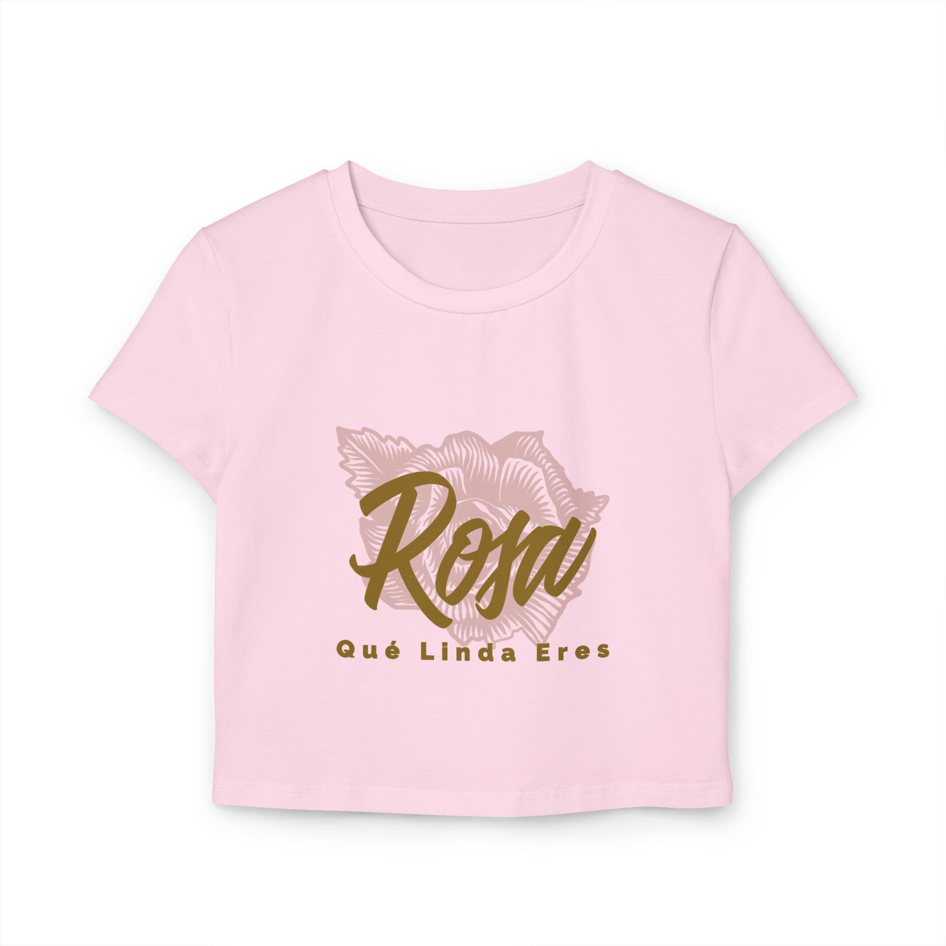 Women's Baby Tee - Rosa Que Linda Eres Style - Deportivo Gorillas 