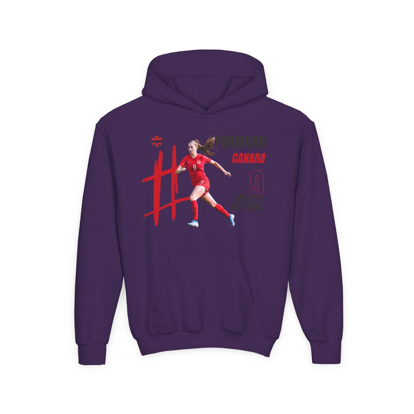 Youth Heavy Blend Hooded Sweatshirt - Jordyn Huitema - Canada