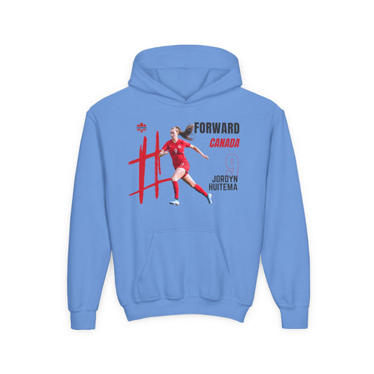 Youth Heavy Blend Hooded Sweatshirt - Jordyn Huitema - Canada - Deportivo Gorillas 