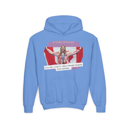 Youth Heavy Blend Hooded Sweatshirt - Summer McIntosh - Canada- Canada - Deportivo Gorillas 