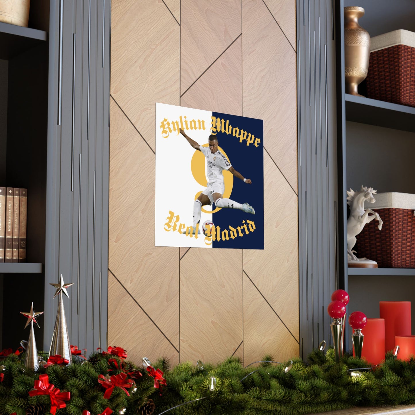 Football Matte Poster, Kylian Mbappe Real Madrid Scorer Stats Vertical Wall Art, Soccer Fan Gift, Ultras Room Decor, Sports Memorabilia - Deportivo Gorillas 