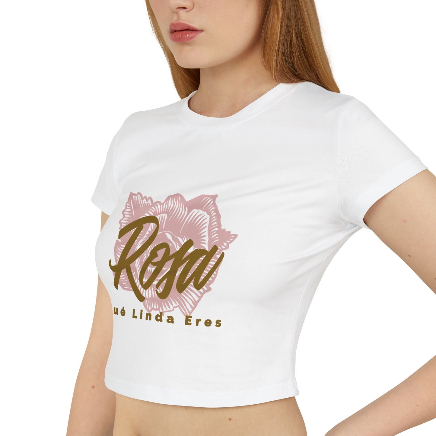 Women's Baby Tee - Rosa Que Linda Eres Style - Deportivo Gorillas 