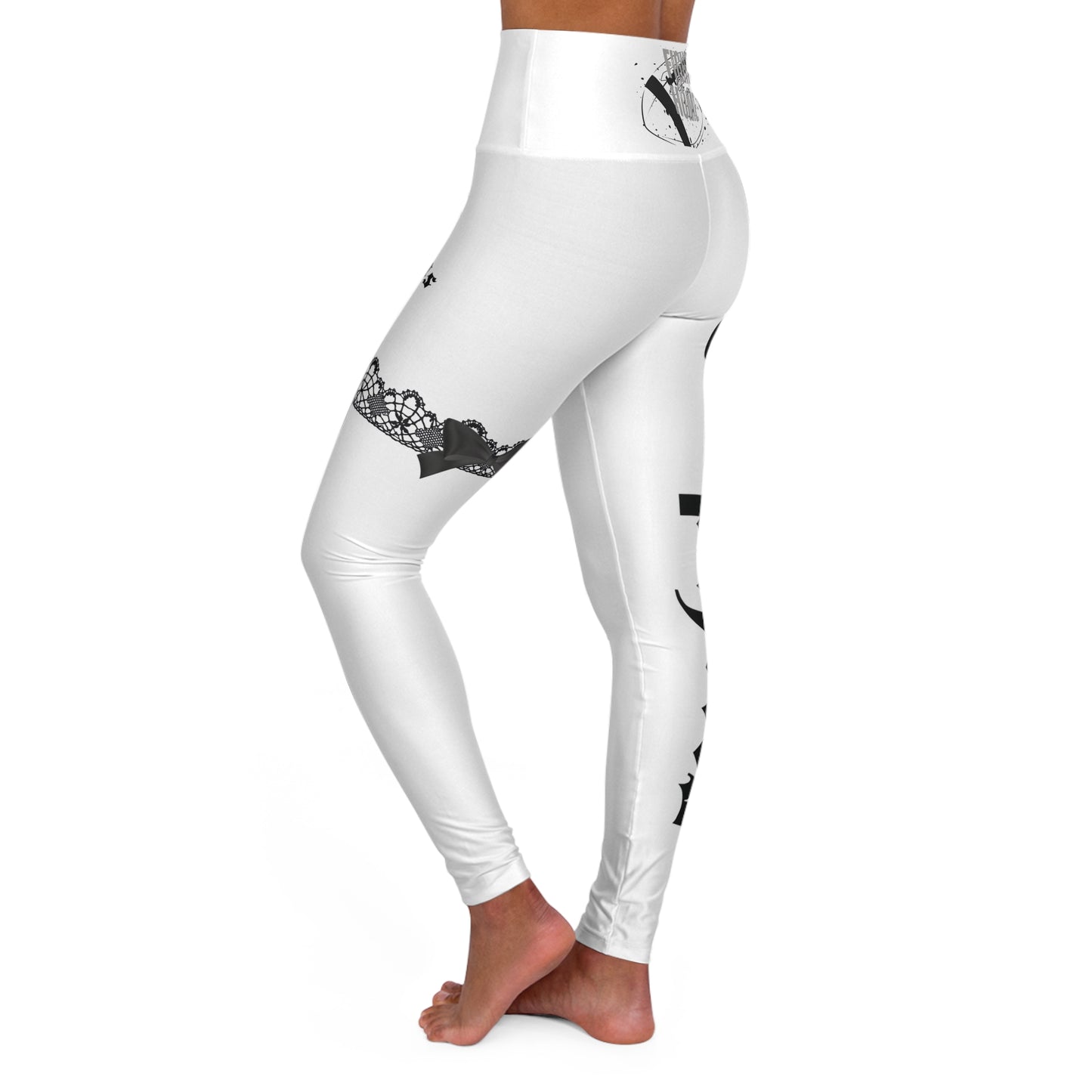White Yoga Leggings Dolphins - Deportivo Gorillas 