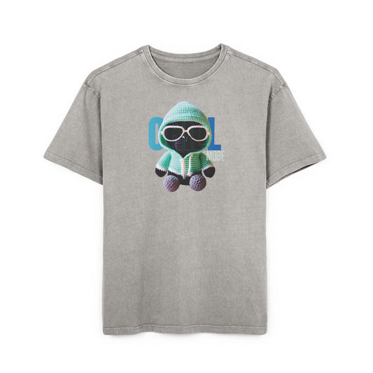 Oversize Tee - Chill Mode Gorilla Men's Acid Washed Heavy Tee Shirt - Deportivo Gorillas 