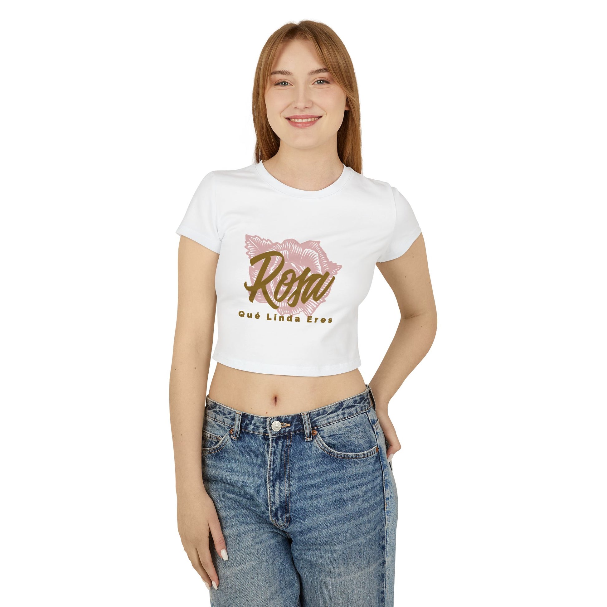 Women's Baby Tee - Rosa Que Linda Eres Style - Deportivo Gorillas 