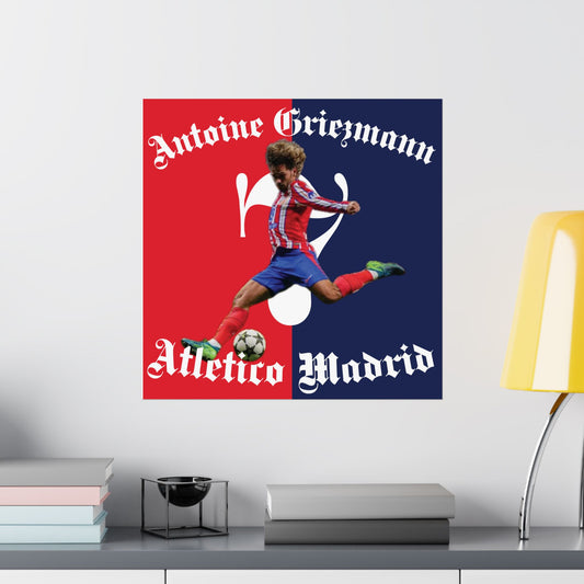 Antoine Griezmann Scorer Stats Matte Vertical Poster - Deportivo Gorillas 