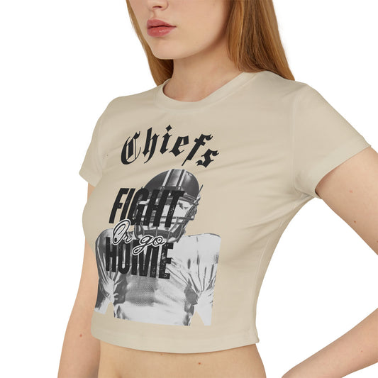 NFL Travis Kelce Kansas City Chiefs Fan Women's Baby Tee - Ultra Fans Design by Deportivo Gorillas - Deportivo Gorillas 