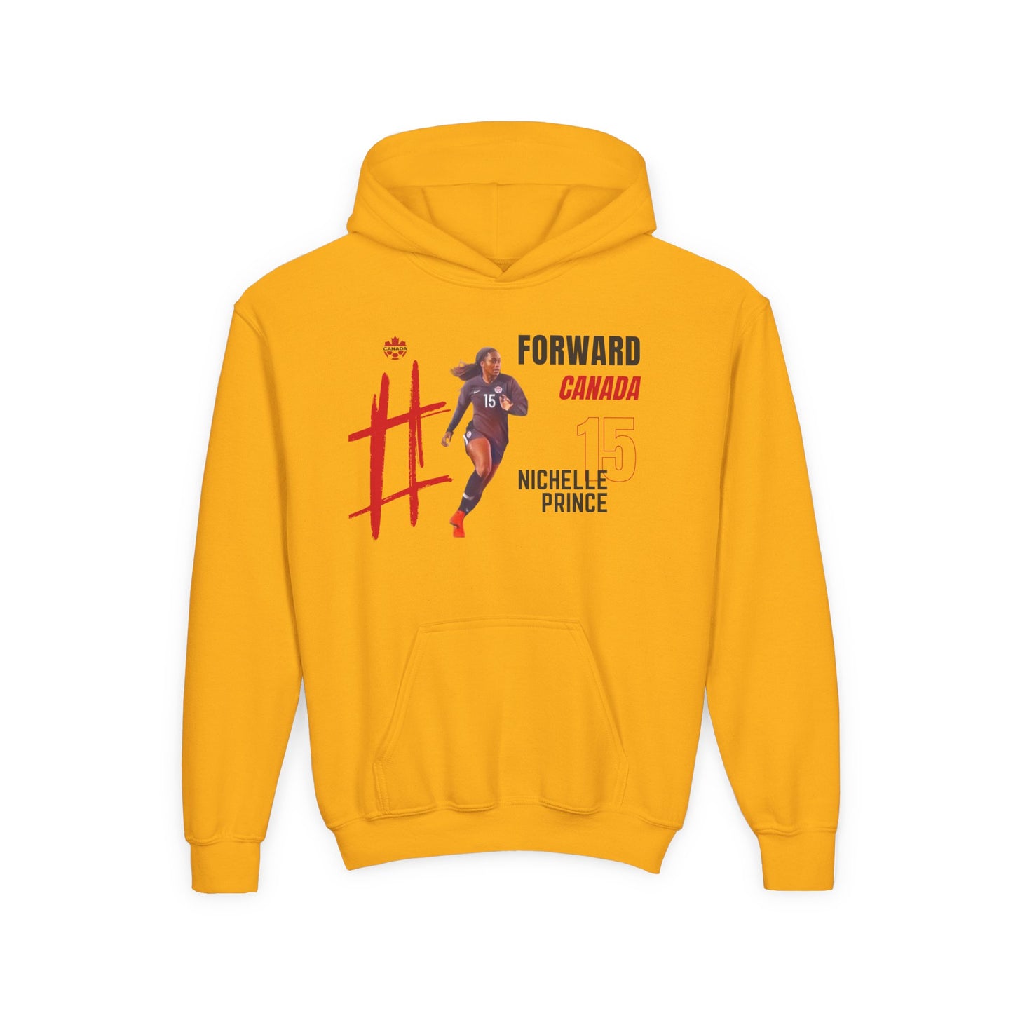 Youth Hooded Sweatshirt - Nichelle Prince - Canada - Deportivo Gorillas 