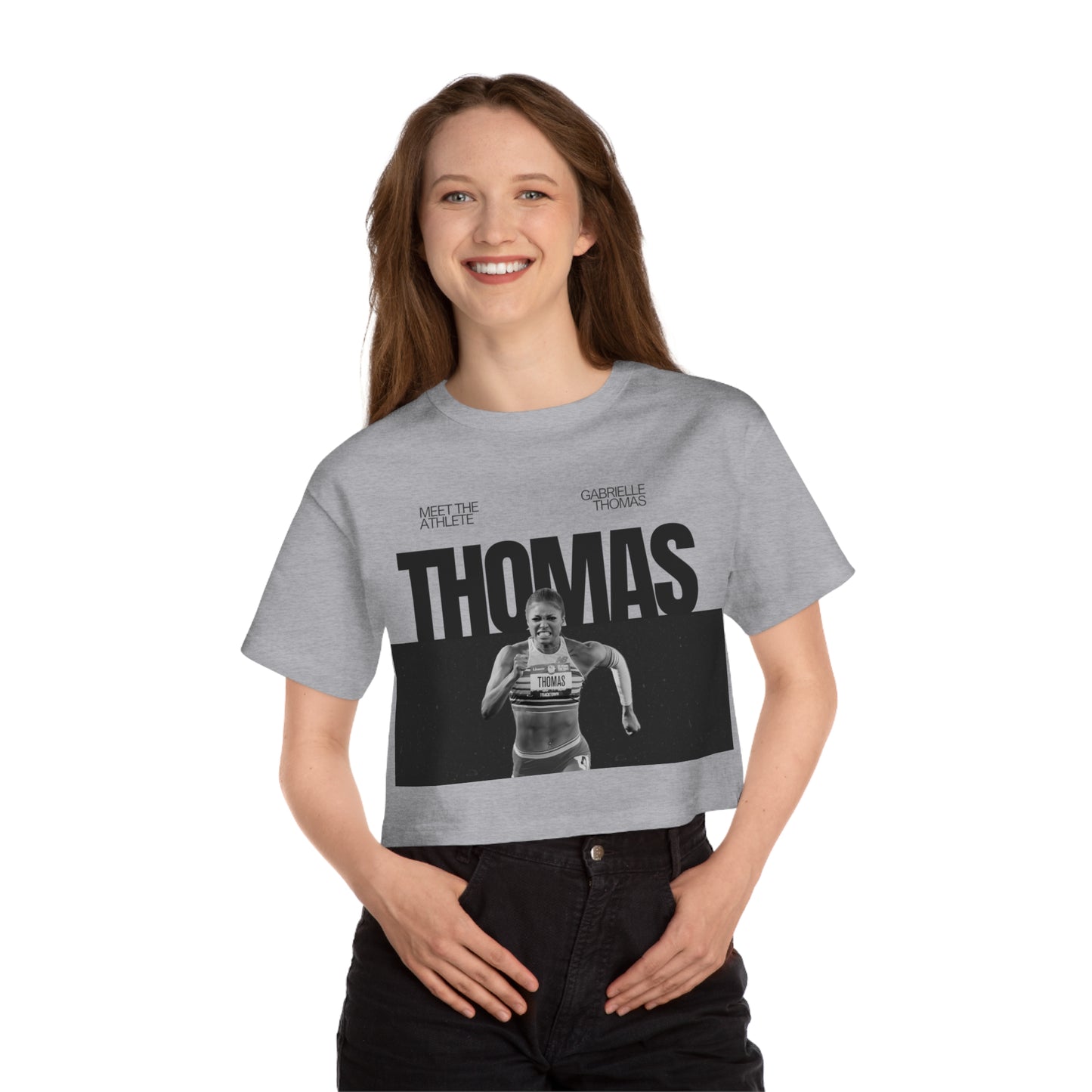 قميص Champion النسائي القصير Heritage من تصميم Gabrielle Thomas