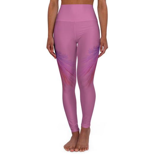 Pink Angel Wings Yoga Leggings - Deportivo Gorillas 