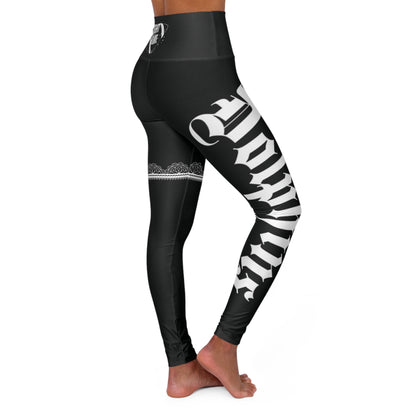 Black Yoga Leggings Dolphins - Deportivo Gorillas 