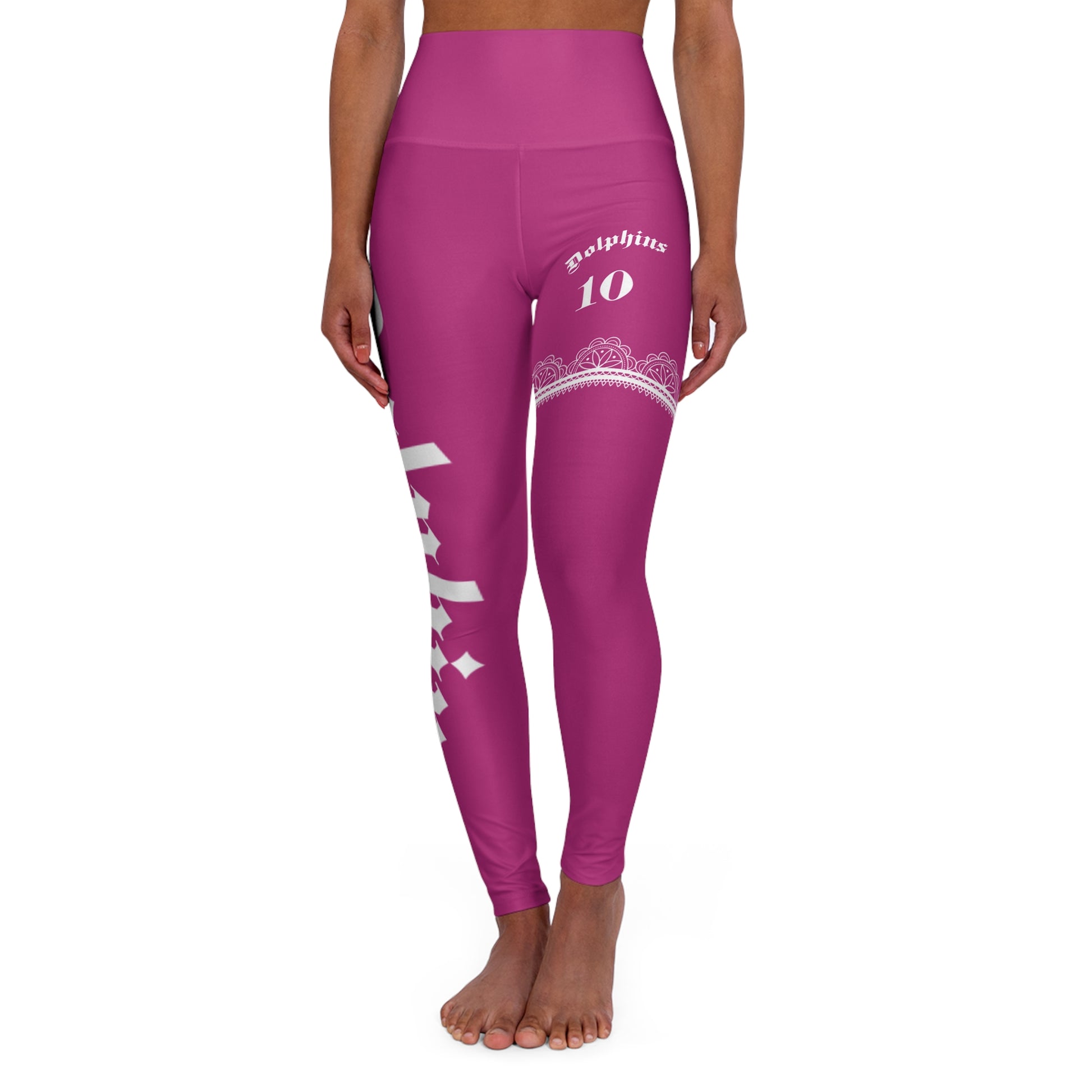 Pink Yoga Leggings Dolphins - Deportivo Gorillas 