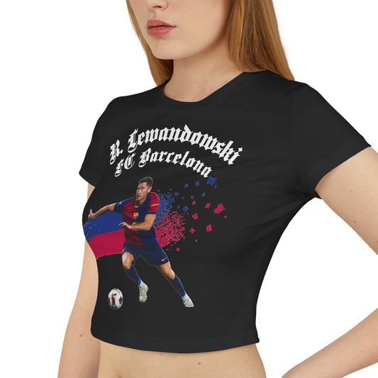 Women's Baby Tee - Robert Lewandowski FC Barcelona - Deportivo Gorillas 
