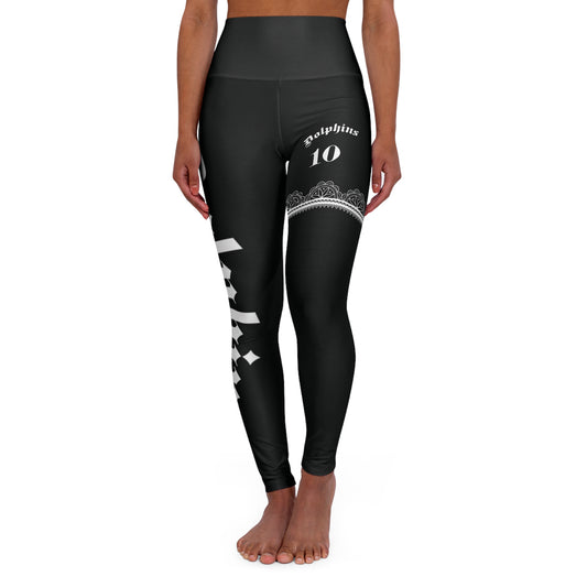 Black Yoga Leggings Dolphins - Deportivo Gorillas 