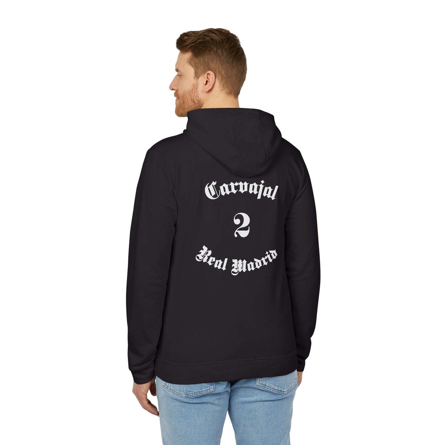 adidas Unisex Fleece Hoodie - Dani Carvajal - Ultra Fans Design, Sweatshirt, Hoodie, Clothing, Sportswear, Athleisure, Sports Apparel - Deportivo Gorillas 