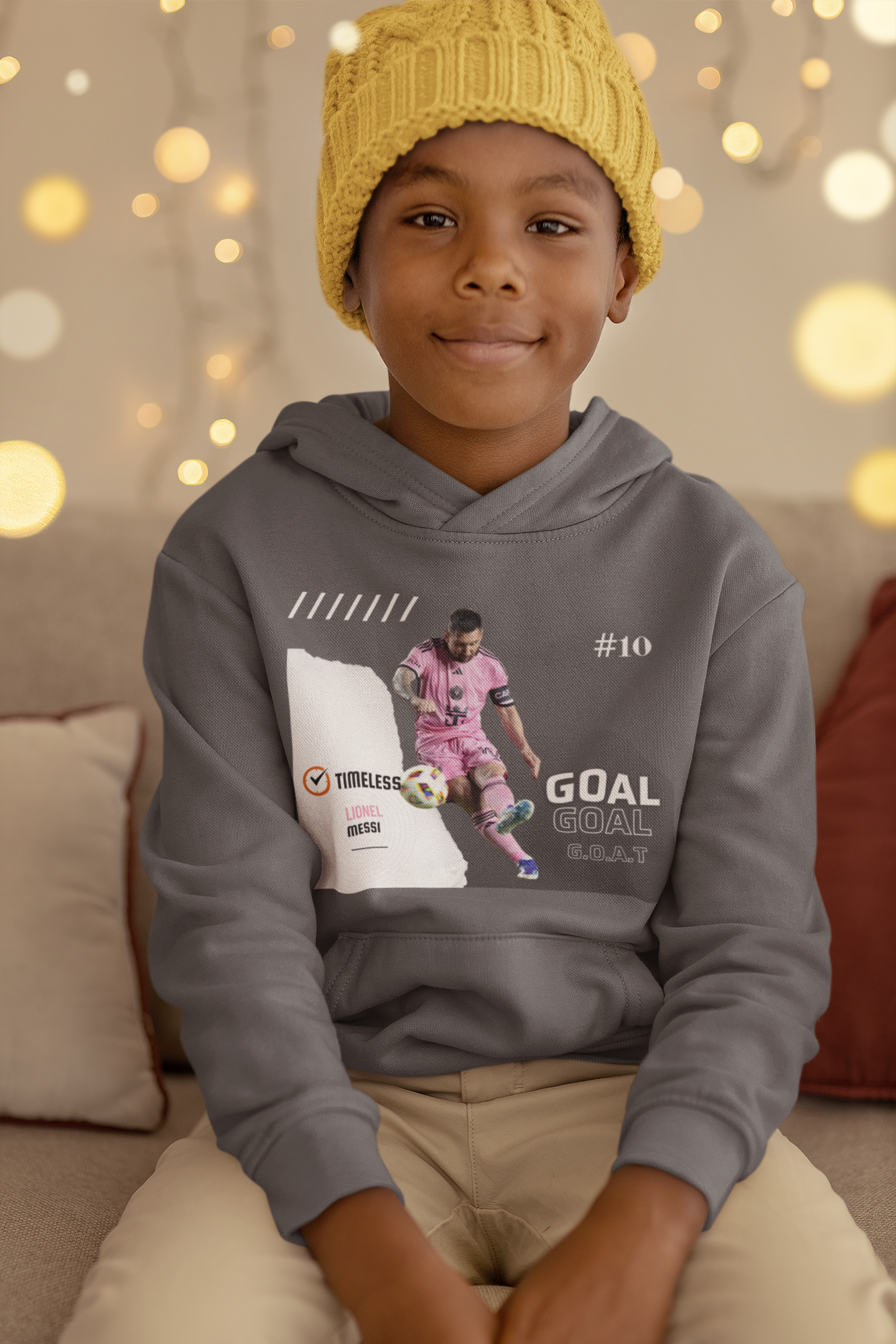 Kids Hoodie Inter Miami, Lionel Messi Timeless - Deportivo Gorillas 